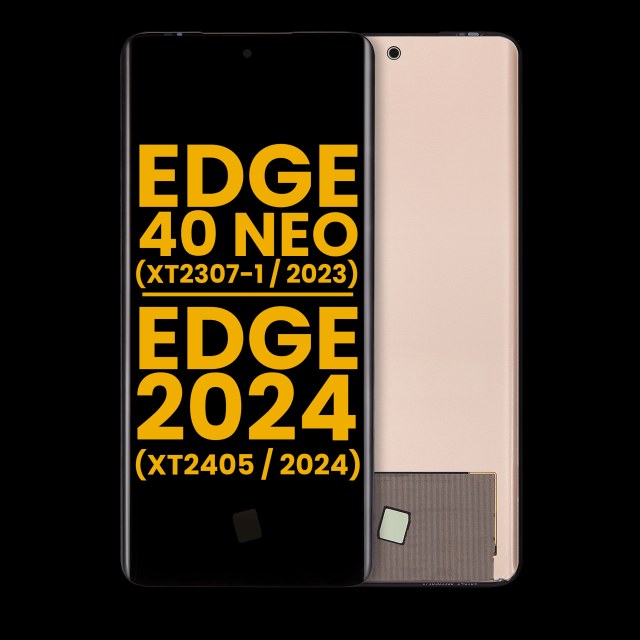 Display OLED completo senza Frame per Motorola Moto Edge 40 Neo (XT2307-1 / 2023) / Moto Edge 2024 (XT2405 / 2024) (Refurbished) (tutti i colori)