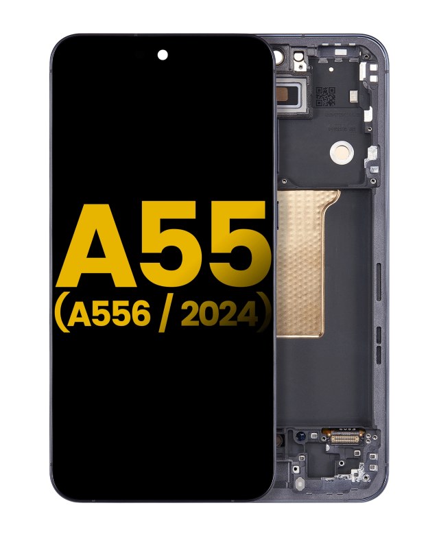 Display OLED completo con Frame per Samsung Galaxy A55 (A556 / 2024) (Refurbished) (Navy)