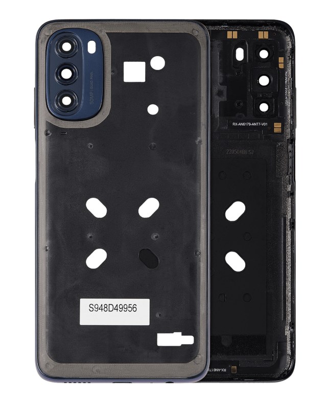 Frame centrale con Vetro fotocamera per Motorola Moto G 5G (XT2213 / 2022) (Moonlight Grigio)