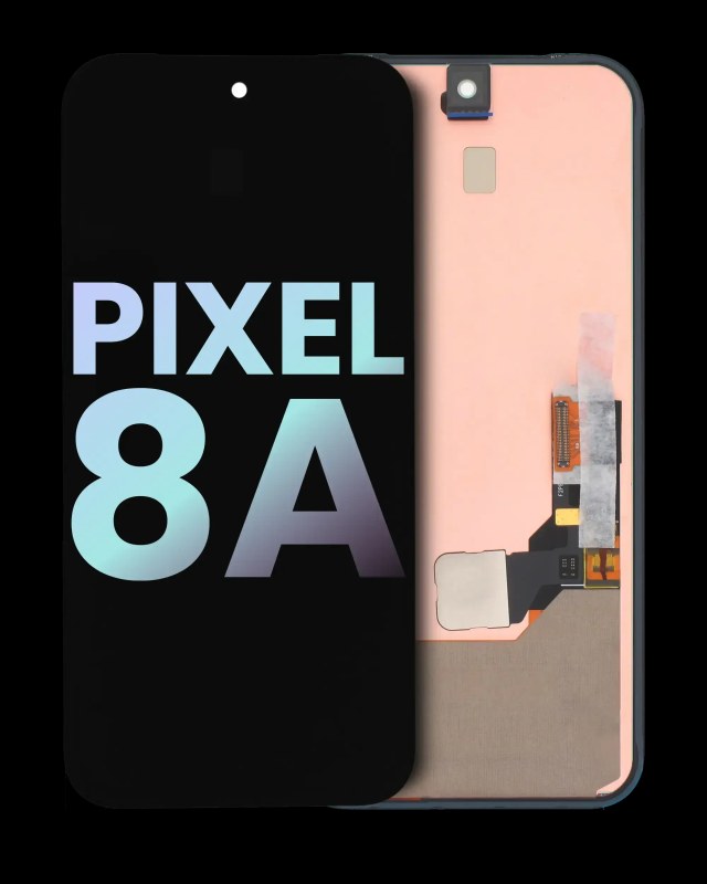 Display OLED completo senza Frame (con Fingerprint Sensore ) per Google Pixel 8a (Service Pack) (tutti i colori)