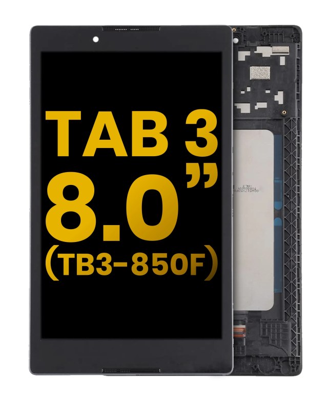 Display LCD completo con Frame per Lenovo Tab 3 (TB3-850) (HD) (Nero Denim) (Refurbished)
