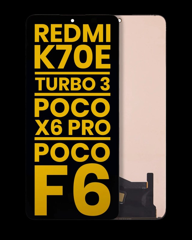 Display OLED completo senza Frame per Xiaomi Redmi K70E / Turbo 3 / Poco X6 Pro / Poco F6 (Refurbished) (tutti i colori)