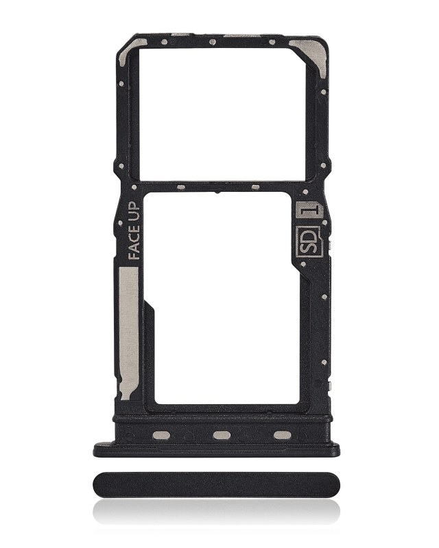 Carrellino SIM singola per Motorola Moto G Power 5G (XT2311 / 2023) (Nero)