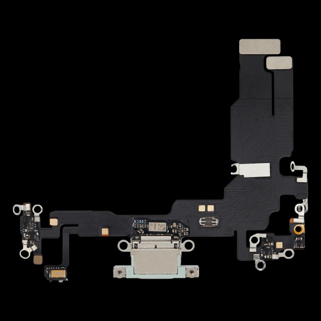 Flat connettore di ricarica per iPhone 15 (Aftermarket Plus) (Verde)