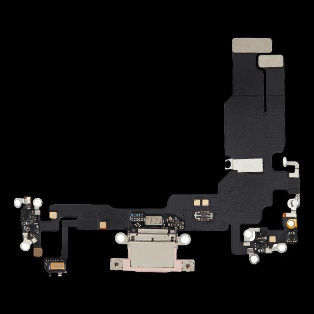 Flat connettore di ricarica per iPhone 15 (Aftermarket Plus) (Rosa)