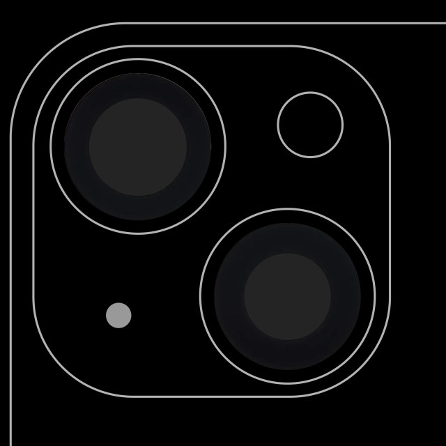Lente fotocamera posteriore (solo vetro) con adesivo per iPhone 13 / 13 Mini (2 set pezzi) (10 pezzi) (Premium) (Real Sapphire)