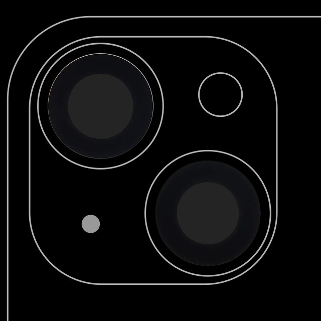 Lente fotocamera posteriore (solo vetro) con adesivo per iPhone 14 / 14 Plus / 15 / 15 Plus (2 set pezzi) (10 pezzi) (Premium) (Real Sapphire)