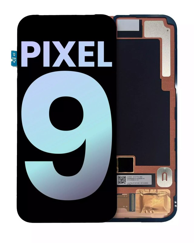 Display OLED completo con Frame (con Fingerprint Sensore) per Google Pixel 9 (Service Pack) (tutti i colori)
