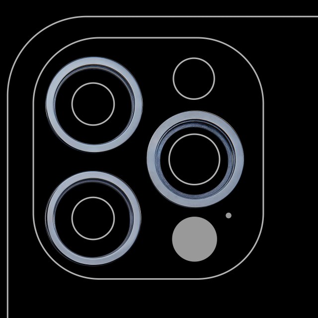 Cornice fotocamera posteriore Ring Only per iPhone 12 Pro (Pacific Blu) (3 set pezzi)