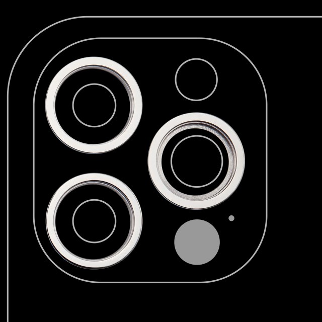 Cornice fotocamera posteriore Ring Only per iPhone 12 Pro (Argento) (3 set pezzi)