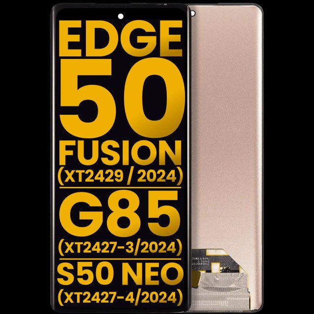 Display OLED completo senza Frame per Motorola Moto Edge 50 Fusion 5G (XT2429 / 2024) / G85 (XT2427-3/2024) / S50 Neo (XT2427-4/2024) (Refurbished) (tutti i colori)