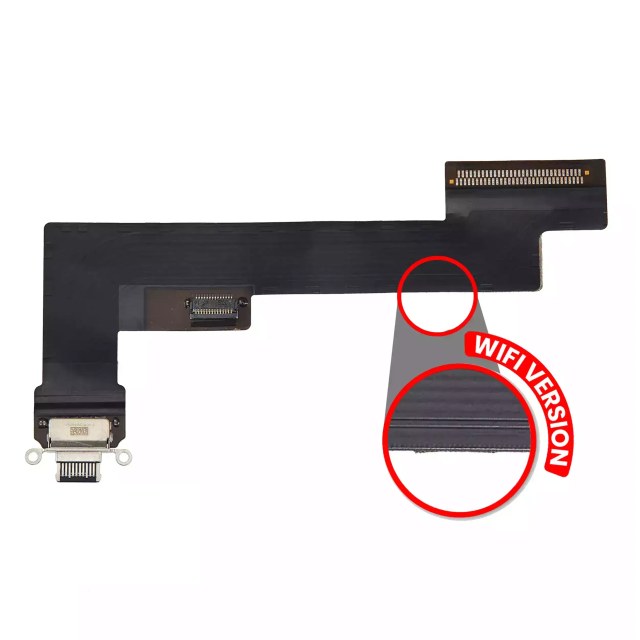 Flat connettore di ricarica per iPad Air 4 (solo WiFi) (Used Service Pack Pull: grado A) (Nero)