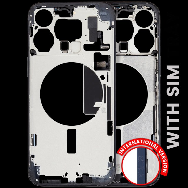 Frame centrale W/ Minuteria per iPhone 15 Pro Max (EU / Global Version) (Used Service Pack Pull: grado A) (Titanio blu)