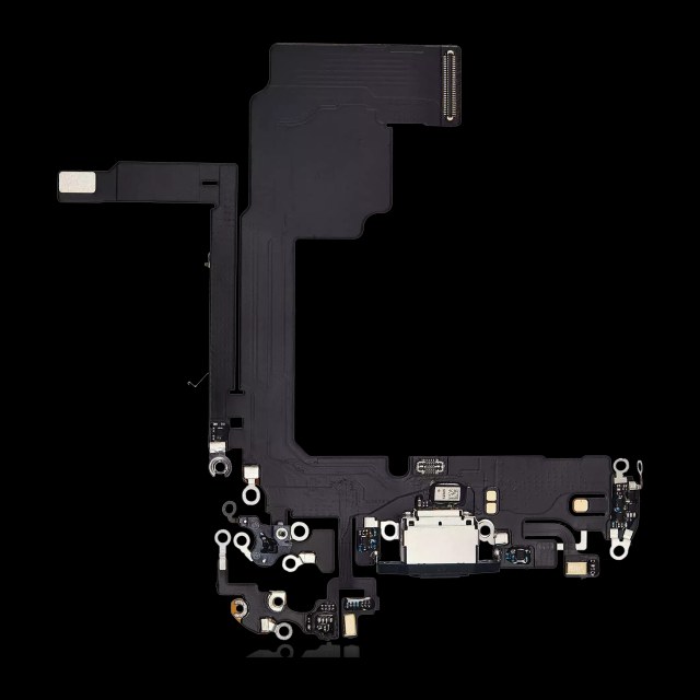 Flat connettore di ricarica per iPhone 15 Pro (Aftermarket Plus) (Titanio blu)