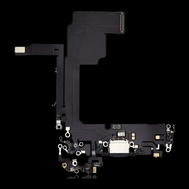 Flat connettore di ricarica per iPhone 15 Pro (Aftermarket Plus) (Titanio nero)