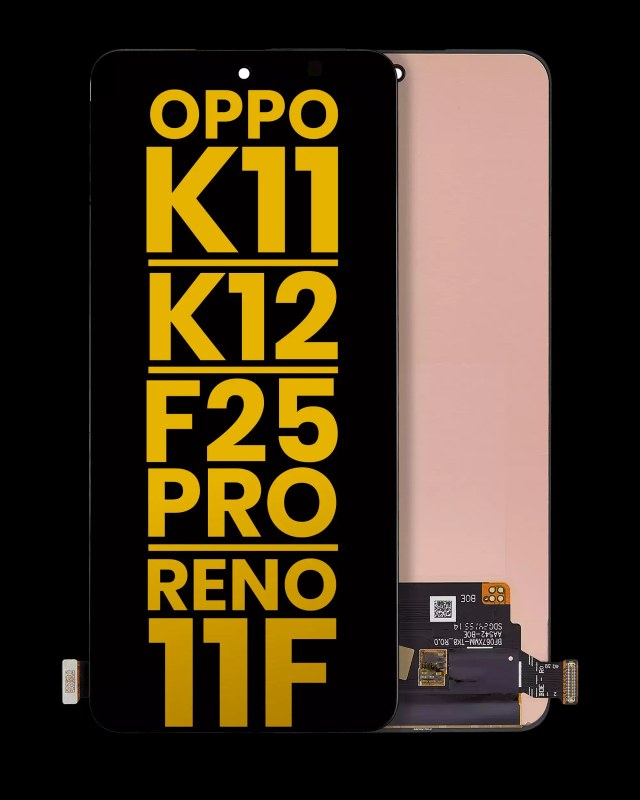 Display OLED completo senza Frame per OPPO K11 / K12 / F25 Pro / Reno 11F (Refurbished) (tutti i colori)