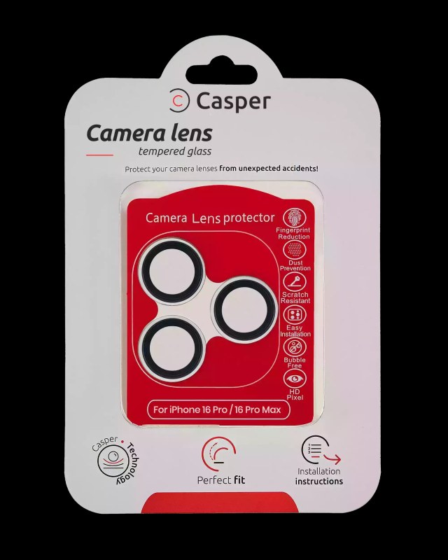 Vetro fotocamera Protector per iPhone 16 Pro / 16 Pro Max (Titanio bianco) (Trasparente)
