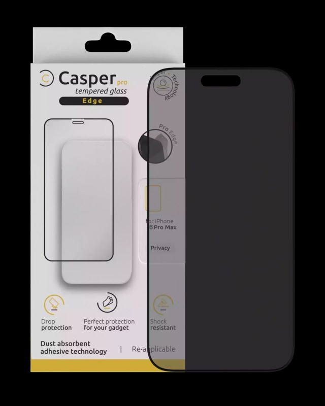Pro Edge Vetro temperato per iPhone 16 Pro Max / 17 Pro Max (confezione retail) (Privacy)