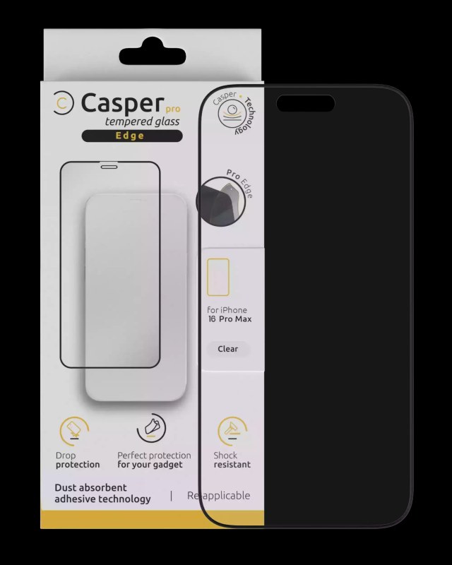 Pro Edge Vetro temperato per iPhone 16 Pro Max / 17 Pro Max (confezione retail) (Trasparente)