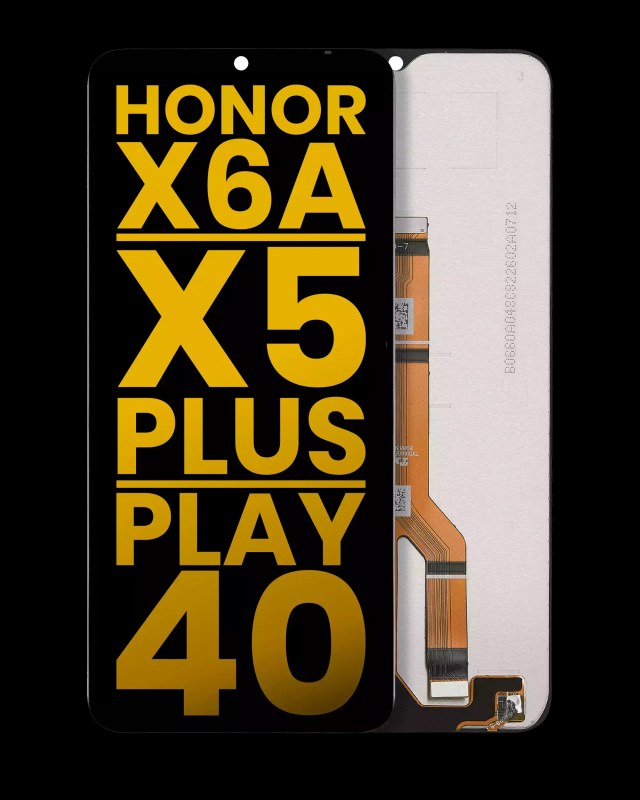Display LCD completo senza Frame per Honor X6A / X5 Plus / Play 40 / X5b / X5b Plus (Refurbished) (tutti i colori)