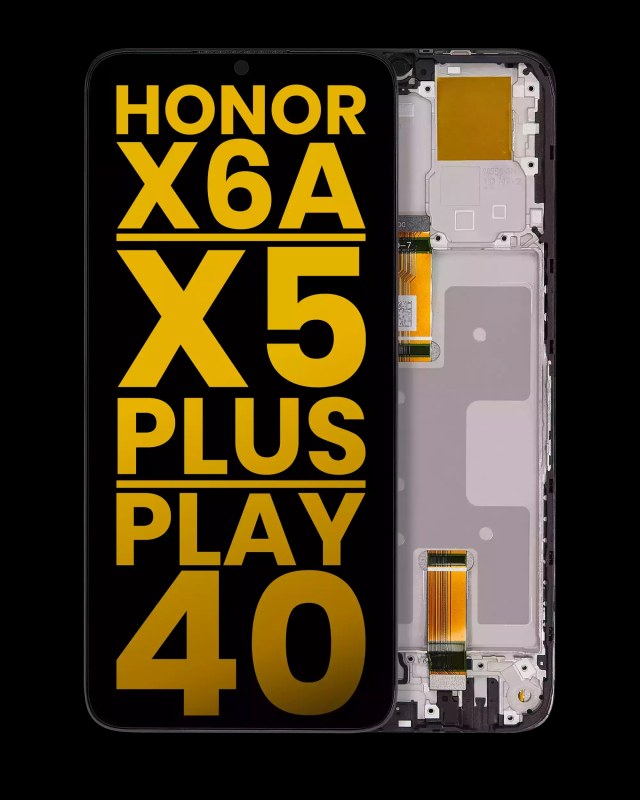 Display LCD completo con Frame per Honor X6A / X5 Plus / Play 40 (Refurbished) (tutti i colori)