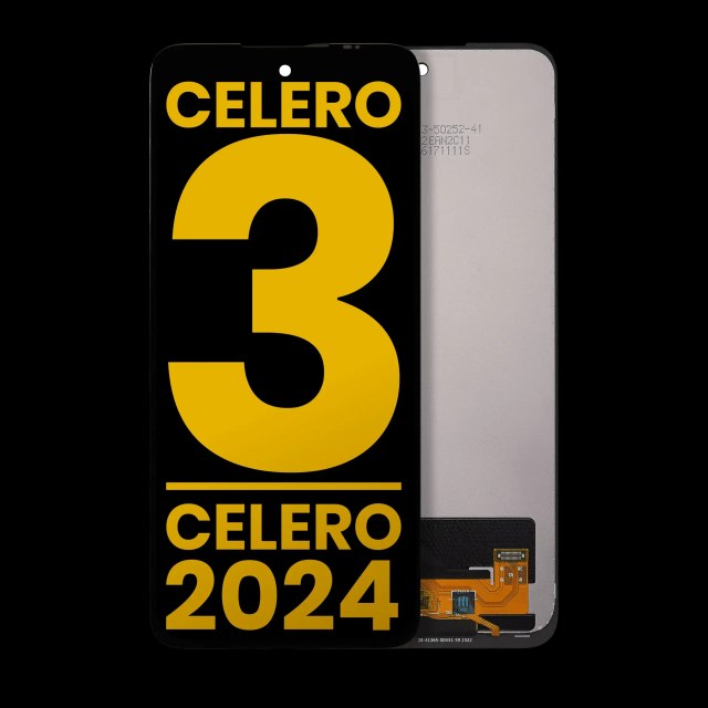 Display LCD completo senza Frame per Boost Mobile Celero 3 5G / Celero 5G 2024 (Refurbished) (tutti i colori)