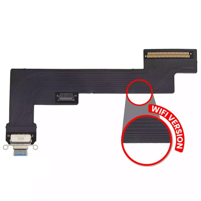 Flat connettore di ricarica per iPad Air 5 (solo WiFi) (Aftermarket Plus) (Blu)