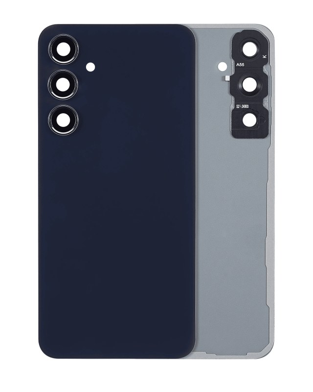 vetro cover posteriore con Vetro fotocamera per Samsung Galaxy A55 5G (A556 / 2024) (No Logo) (Navy)