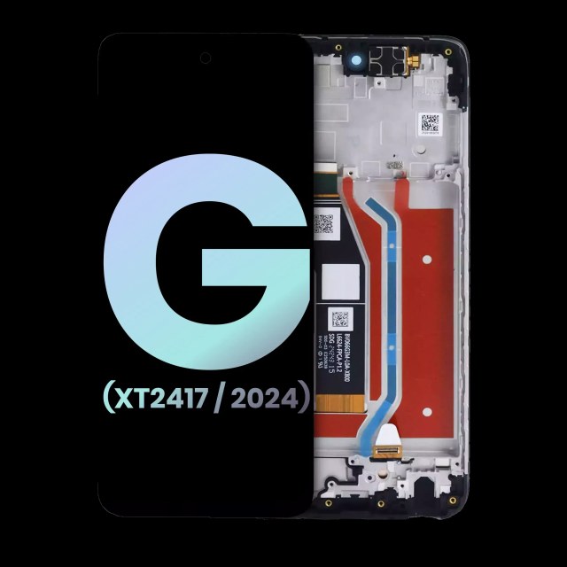 Display LCD completo con Frame per Motorola Moto G 5G (XT2417 / 2024) (Service Pack) (Verde salvia Verde)