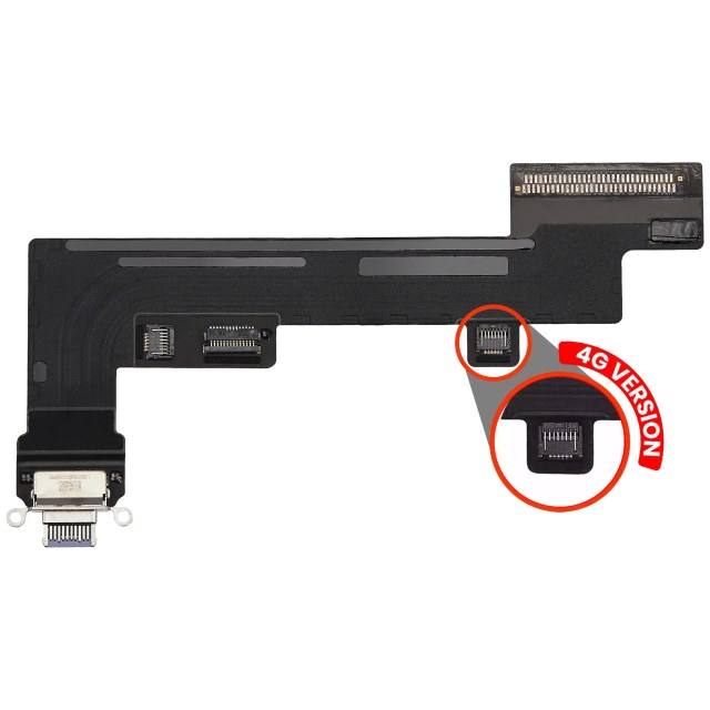 Flat connettore di ricarica per iPad Air 5 (Cellular) (Used Service Pack Pull: grado A) (Viola)