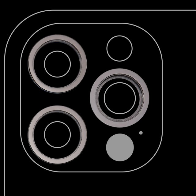 Cornice fotocamera posteriore Ring Only per iPhone 12 Pro (Grafite) (3 set pezzi)
