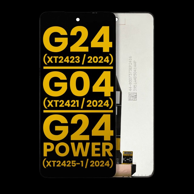 Display LCD completo senza Frame per Motorola Moto G24 (XT2423 / 2024) / G04 (XT2421 / 2024) / G24 Power (XT2425-1 / 2024) / G04S (XT2421-8) / E14 (XT2421-12) (Refurbished) (tutti i colori)