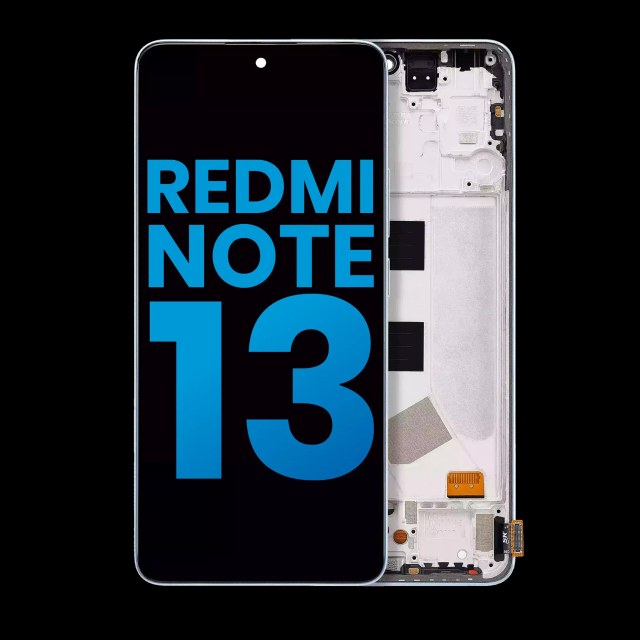 Display LCD completo con Frame per Xiaomi Redmi Note 13 4G (Aftermarket: Incell) (Ice Blu)