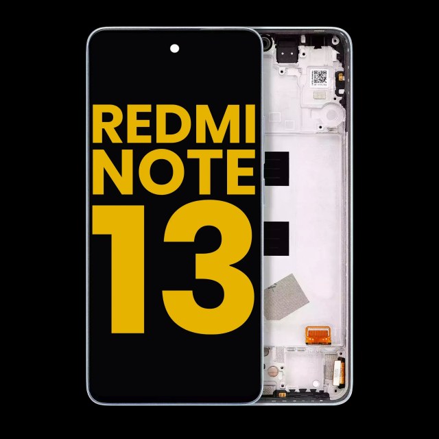 Display OLED completo con Frame per Xiaomi Redmi Note 13 4G (Refurbished) (Ice Blu)