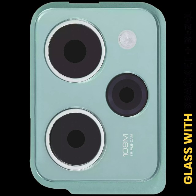 Lente fotocamera posteriore con staffa / Cornice per Xiaomi Redmi Note 12 Pro Speed (Verde) / Poco X5 Pro 5G