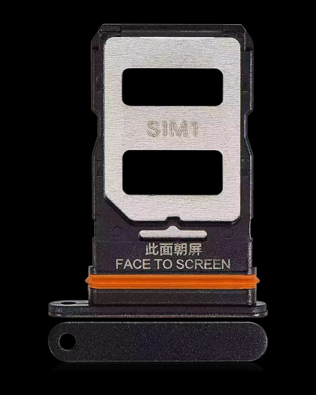 Carrellino SIM compatibile per Xiaomi Redmi Note 12 Pro Speed / Poco X5 Pro 5G (Nero)