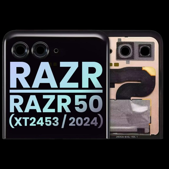 Outer Display OLED completo per Motorola Razr / Razr 50 (XT2453 / 2024) (Service Pack) (tutti i colori)