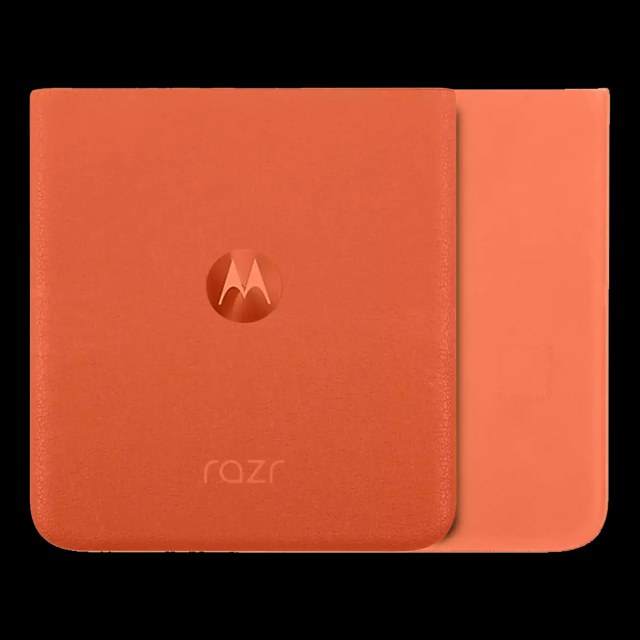 vetro cover posteriore per Motorola Razr / Razr 50 (XT2453 / 2024) (Service Pack) (Spritz Arancione)