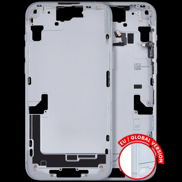 Frame centrale W/ Minuteria per iPhone 15 Plus (EU / Global Version) (Used Service Pack Pull: grado A) (Blu)