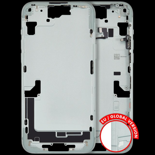Frame centrale W/ Minuteria per iPhone 15 Plus (EU / Global Version) (Used Service Pack Pull: grado A) (Verde)
