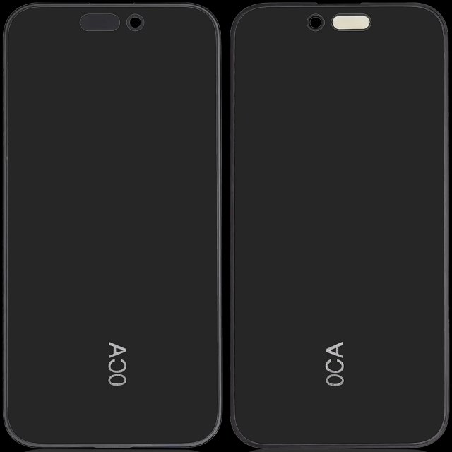 Frame Only per iPhone 15 Pro (10 pezzi) (OCA Master)