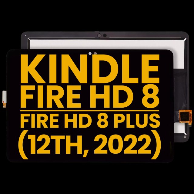 Display LCD completo senza Frame per Amazon Kindle Fire HD 8 (12th Gen, 2022) / HD 8 Plus (12th Gen, 2022) (Refurbished) (tutti i colori)
