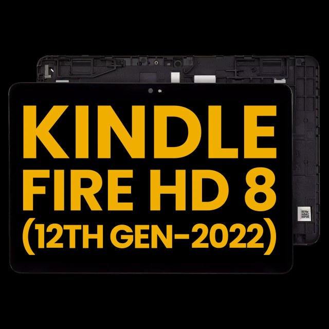 Display LCD completo con Frame per Amazon Kindle Fire HD 8 (12th Gen, 2022) (Refurbished) (tutti i colori)