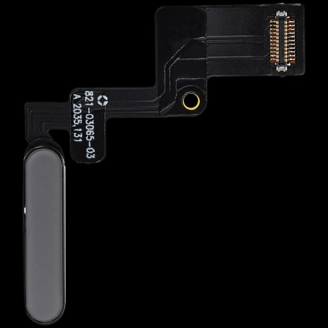 Tasto accensione flat per iPad Air 11" (2024) / Air 11" (2025) / Air 13" (2024) / Air 13" (2025) (Aftermarket Plus) (Grigio siderale)