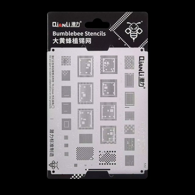 Bumblebee Stencil (QS532) per iPhone X-15 (Qianli)