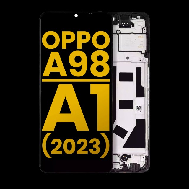 Display LCD completo con Frame per OPPO A98 / A1 (2023) (Refurbished) (tutti i colori)