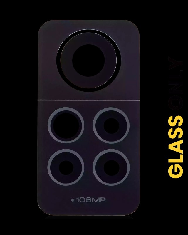Lente fotocamera posteriore (solo vetro) per Xiaomi Redmi Note 12 Pro 4G (Grafite Grigio)