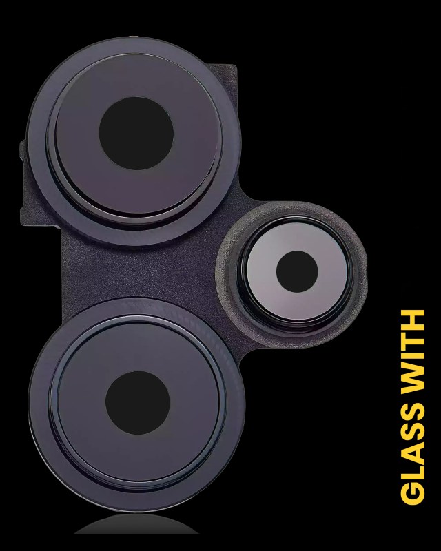 Lente fotocamera posteriore con staffa / Cornice per Xiaomi Redmi Note 12 Turbo / Poco F5 (Nero)