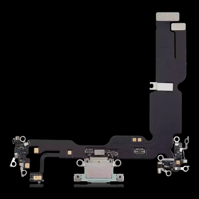 Flat connettore di ricarica per iPhone 15 Plus (Aftermarket Plus) (Verde)