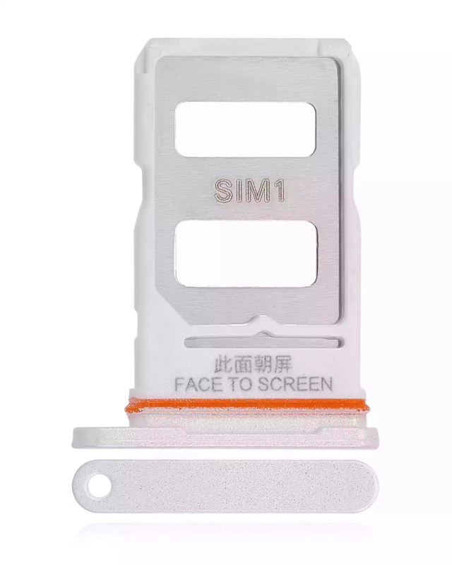 Carrellino SIM per Xiaomi Redmi Note 13R Pro (Bianco)